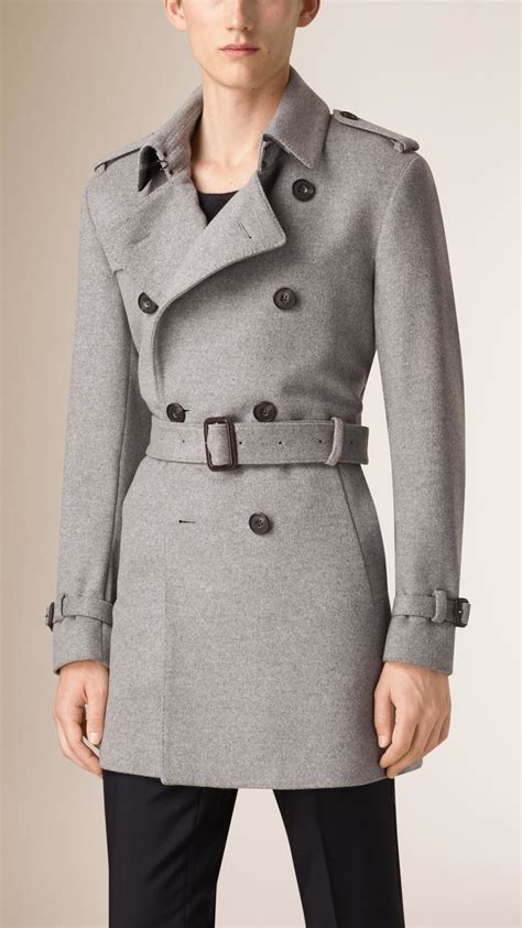 burberry grey check coat|Burberry cashmere jacket.